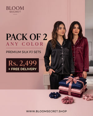Pack of 2 Silk PJ Sets – Any Colour