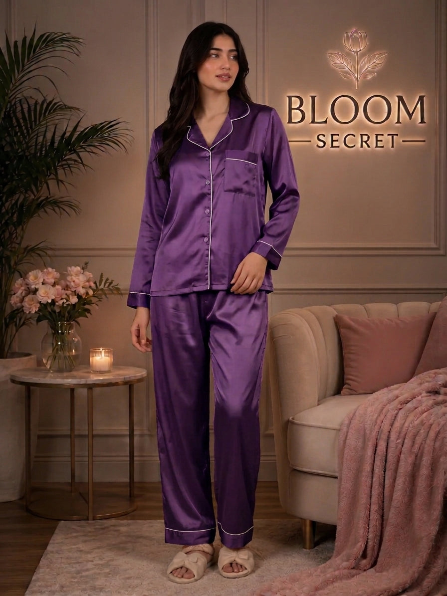 Pack of 2 Silk PJ Sets – Any Colour